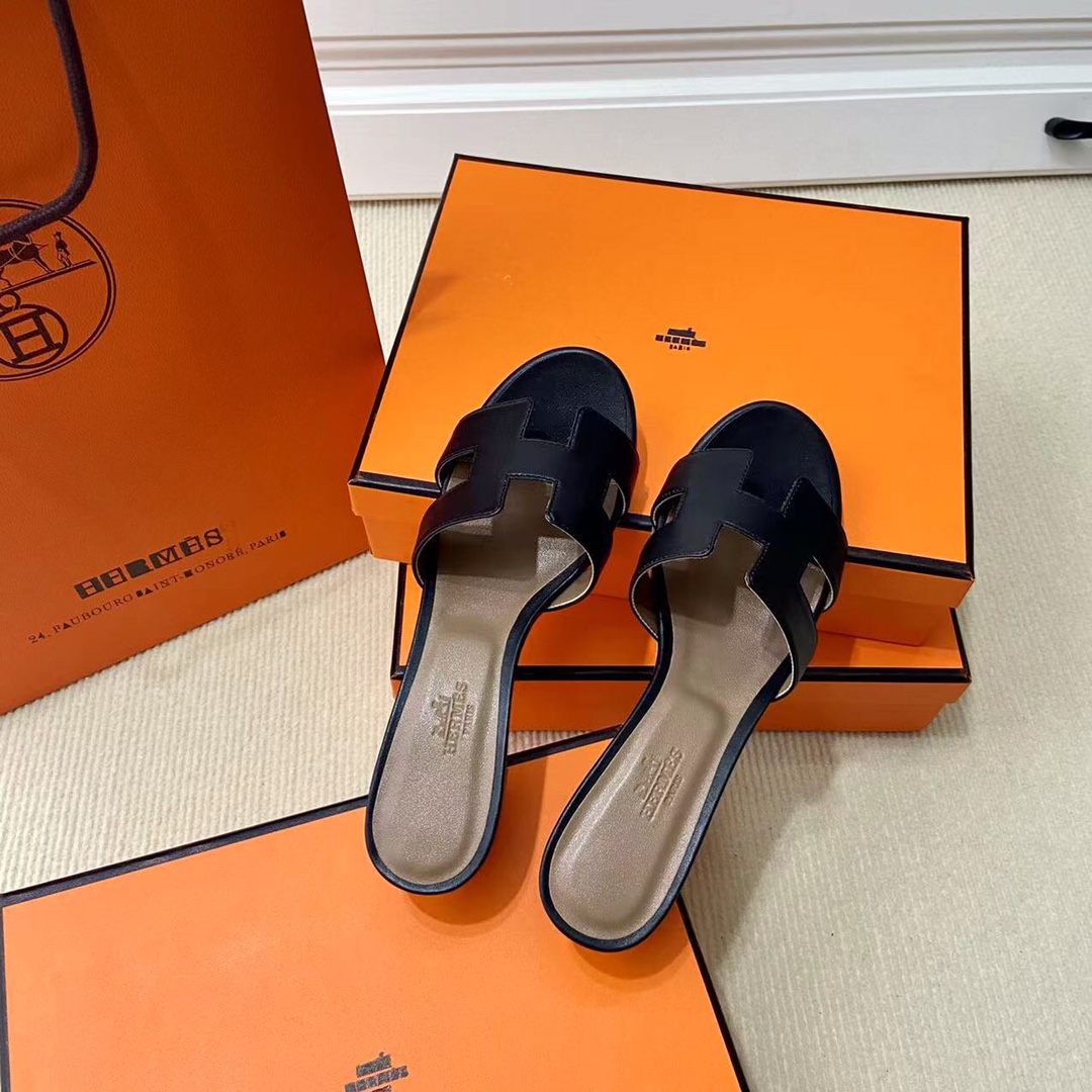 에르메스 올수공 오아시스 슬리퍼 샌들 스위프트 37